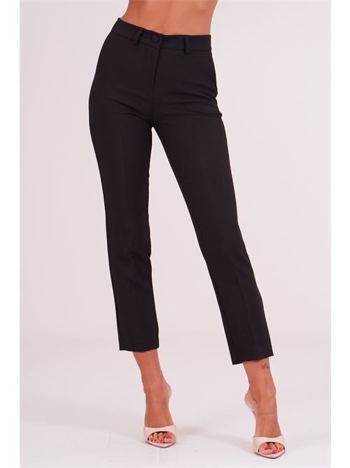 Pantalone in cady elastico GM by Gai Mattiolo | GM4420NERO